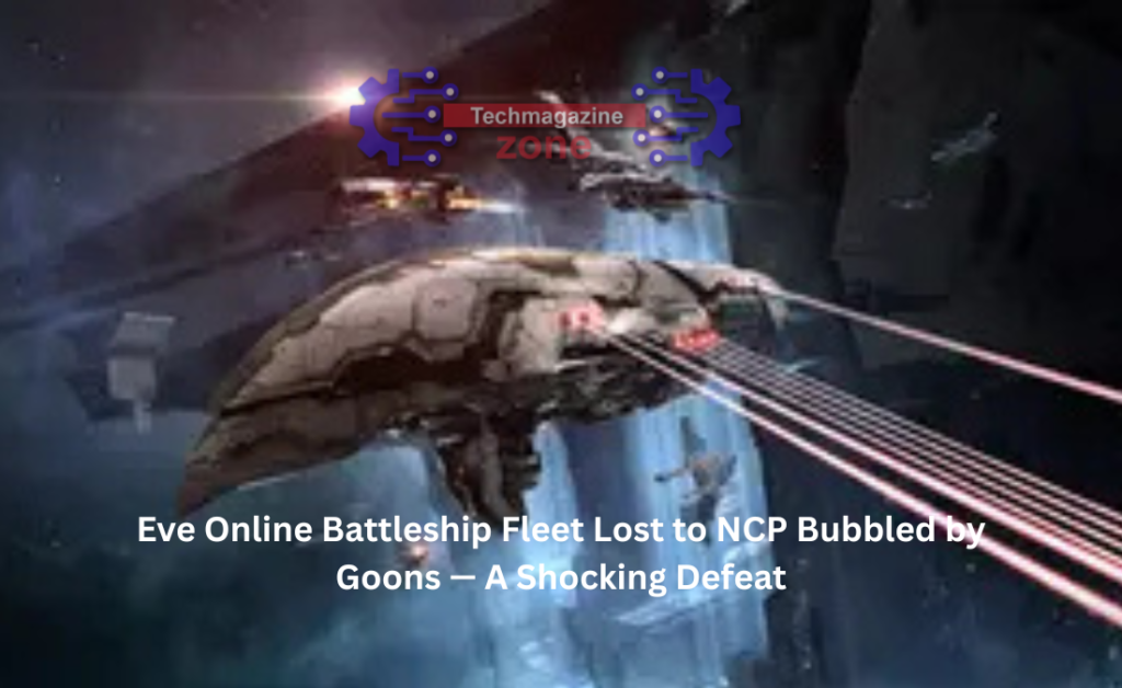 Eve Online Battleship Fleet Lost to NCP Bubbled by Goons